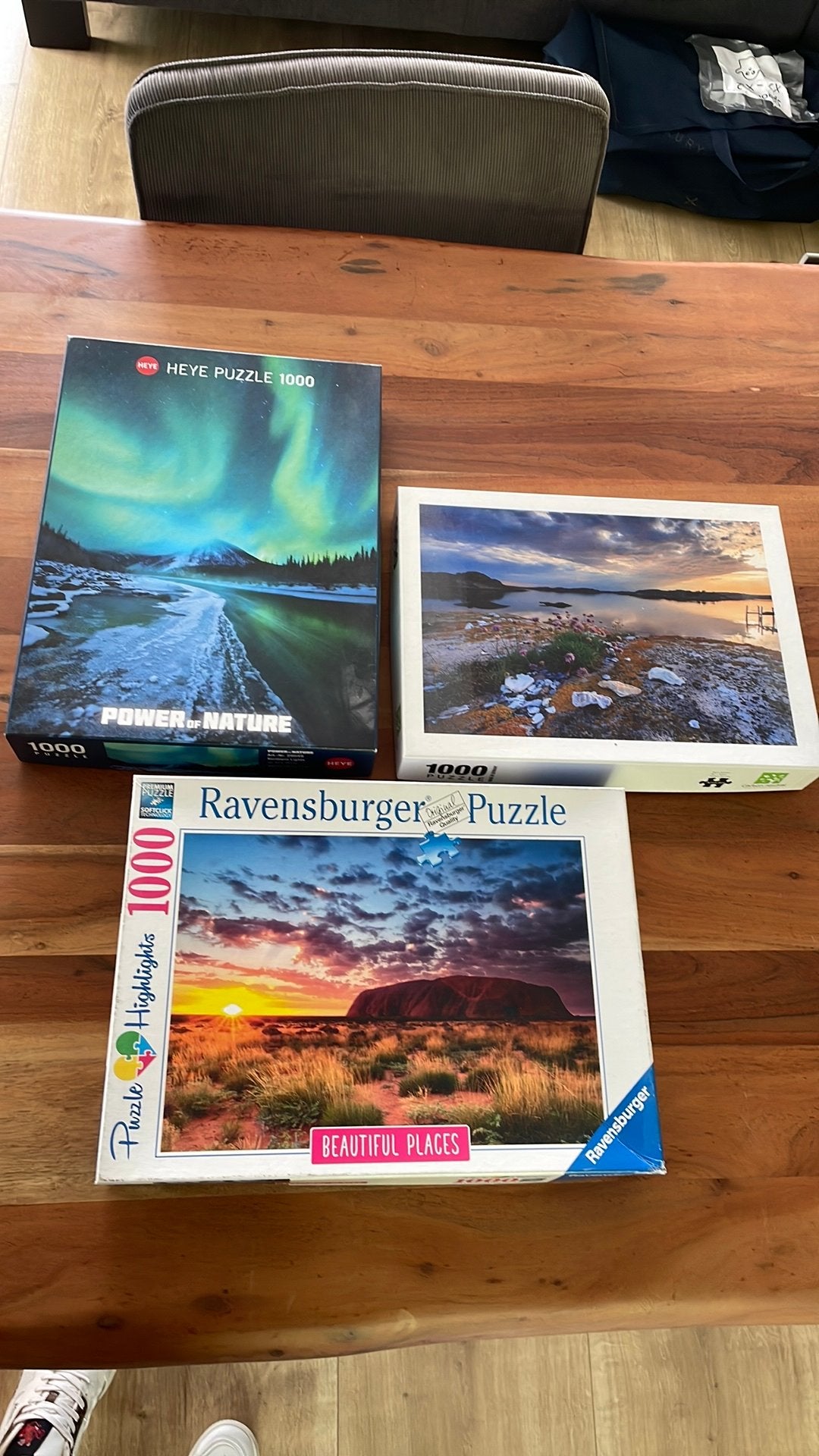 3 prachtige puzzels van natuur en landschappen, Hobby en Vrije tijd, Denksport en Puzzels, Ophalen of Verzenden, 500 t/m 1500 stukjes