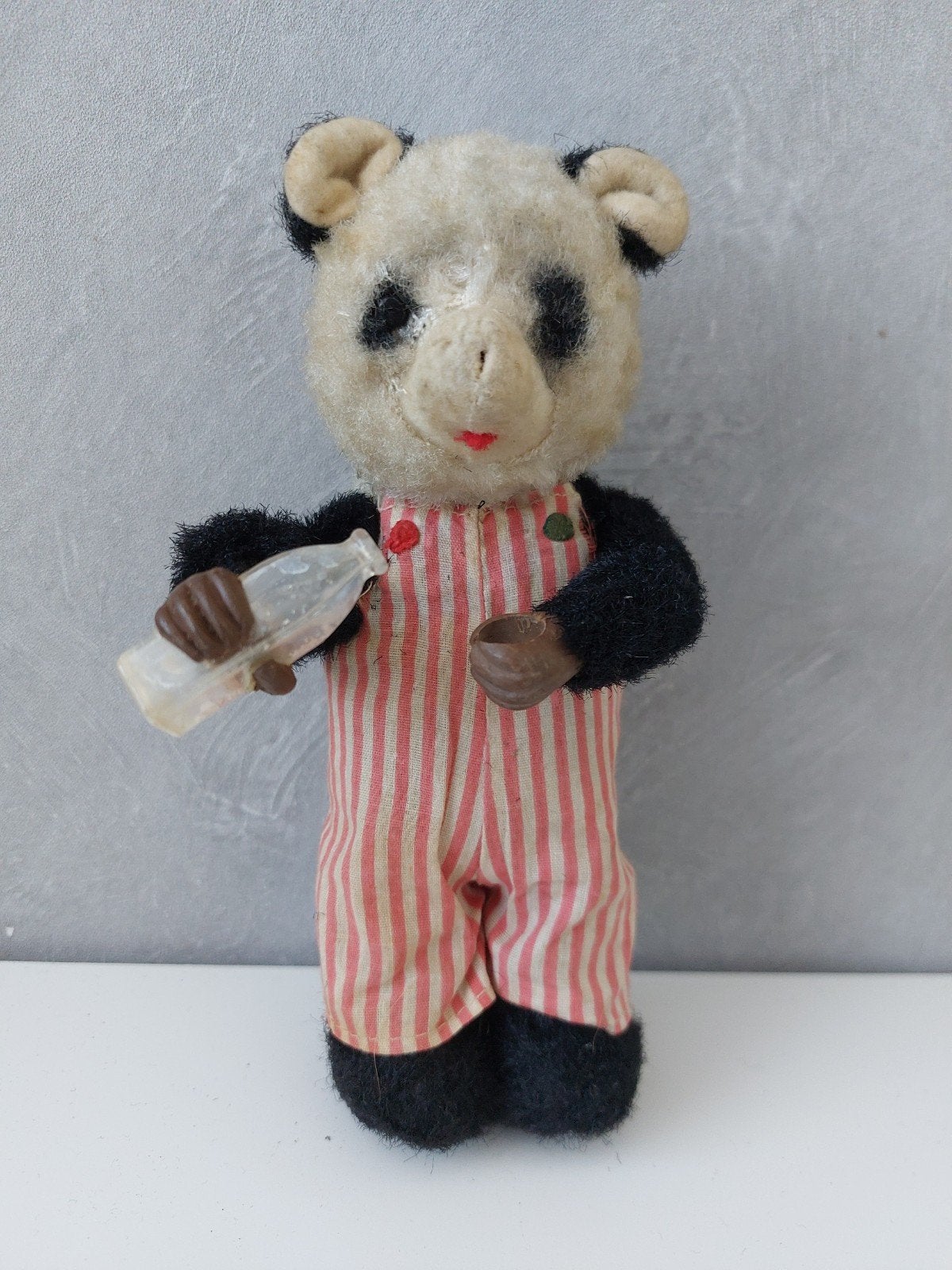 Oude mechanische pandabeer - knutselproject, Ophalen of Verzenden