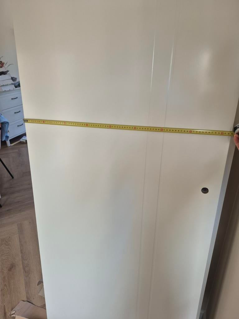 Arne & Bodil Binnendeur 83x201,5 cm, afgelakt RAL9010, Doe-het-zelf en Verbouw, Deuren en Horren, Gebruikt, 80 tot 100 cm, Binnendeur