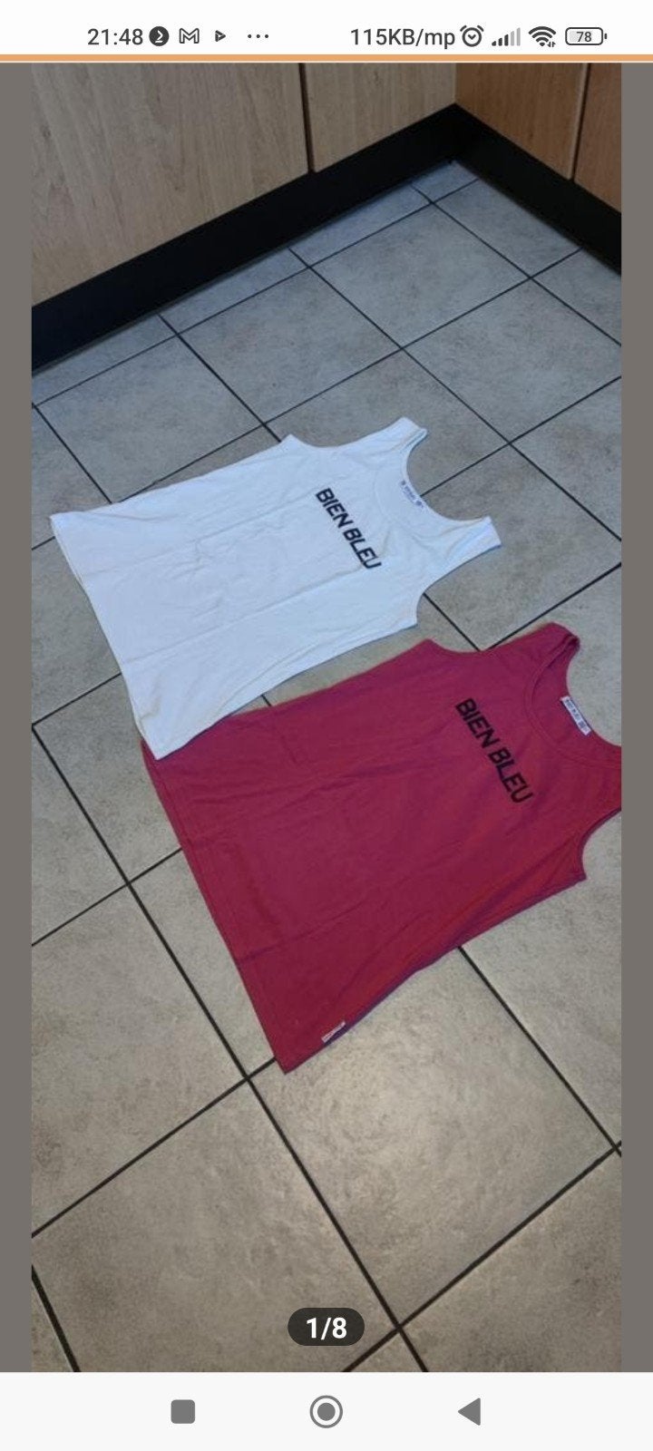 2x Bien Bleu tops maat XL, Blauw, Maat 46/48 (XL) of groter, Ophalen of Verzenden, Zo goed als nieuw