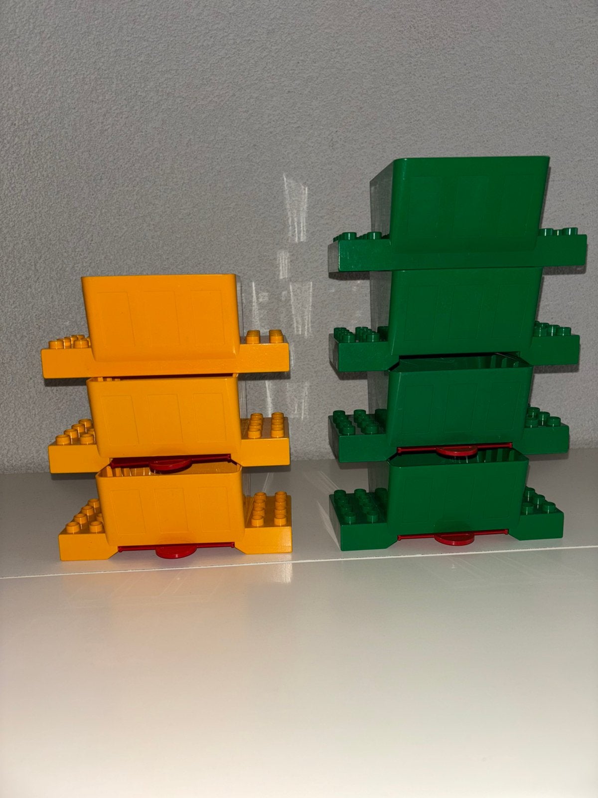 Lego Duplo laadbakken voor bij een trein of vrachtwagen, Ophalen of Verzenden, Gebruikt, Duplo