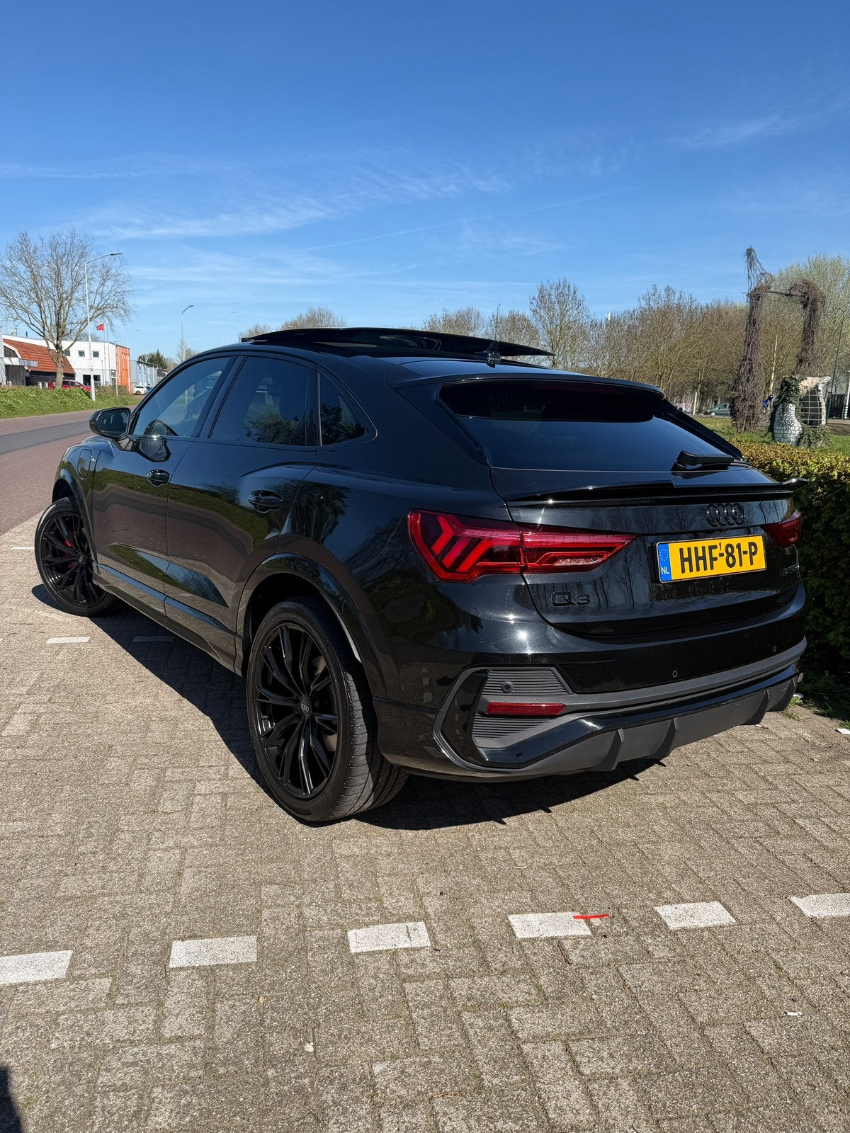 Audi Q3 45 Tfsi e 245pk Phev S Tronic 2022 Zwart, Auto's, 1715 kg, Zwart, Plug-in hybride, 1395 cc