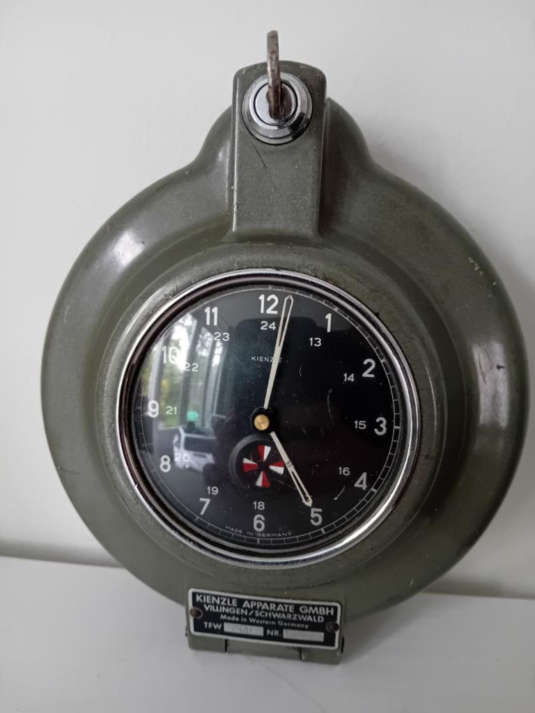 Vintage Kienzle Vliegtuig Klok - Tachograaf, Antiek en Kunst, Antiek | Klokken, Ophalen of Verzenden