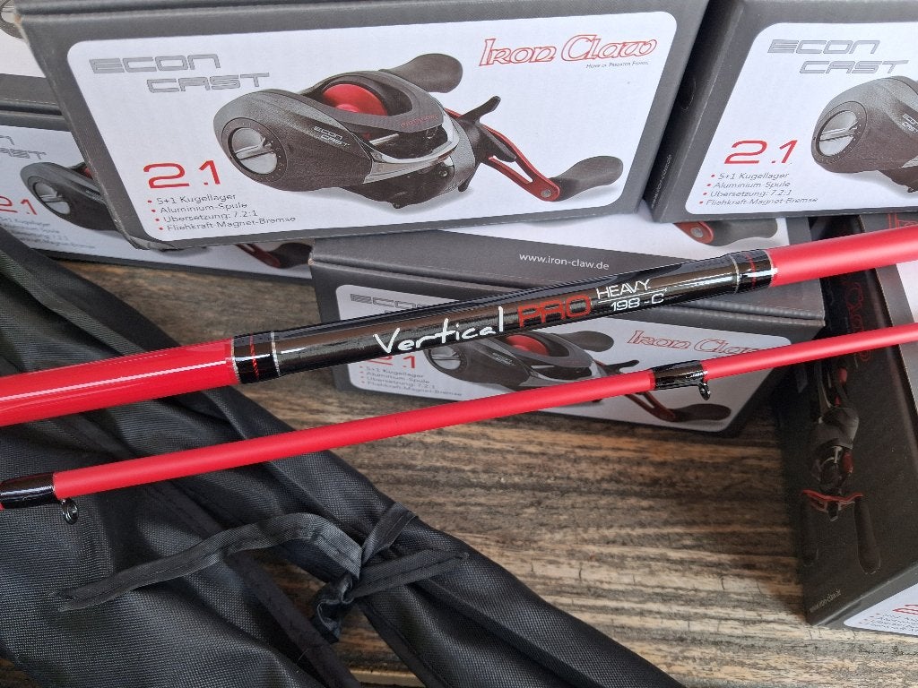 (Iron Claw) Combo Baitcaster set....Hengel+Reel, Watersport en Boten, Hengelsport | Roofvissen, Ophalen of Verzenden, Complete set