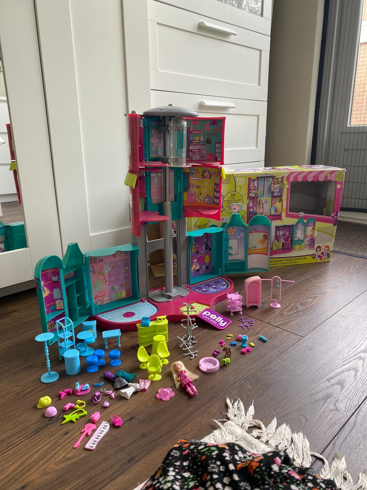 Polly Pocket Mega Mall M8331 2008  met originele doos, Ophalen of Verzenden, Gebruikt, Overige typen
