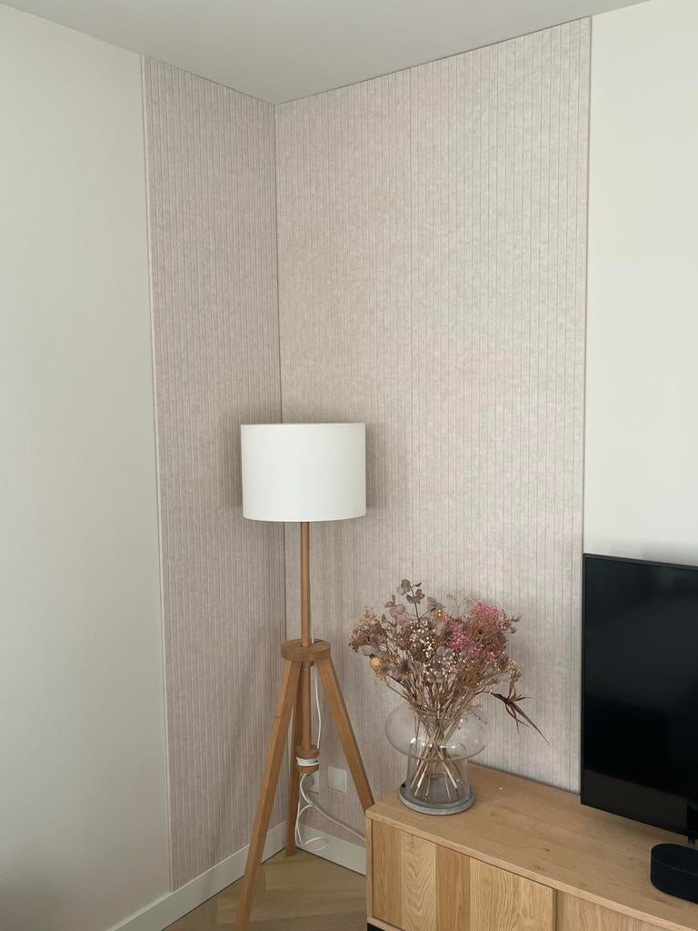 Lattenwand vilt Perth beige 260x56,2 (Karwei), Textiel, Zo goed als nieuw, Wandbord of Wandpaneel, Scandinavisch