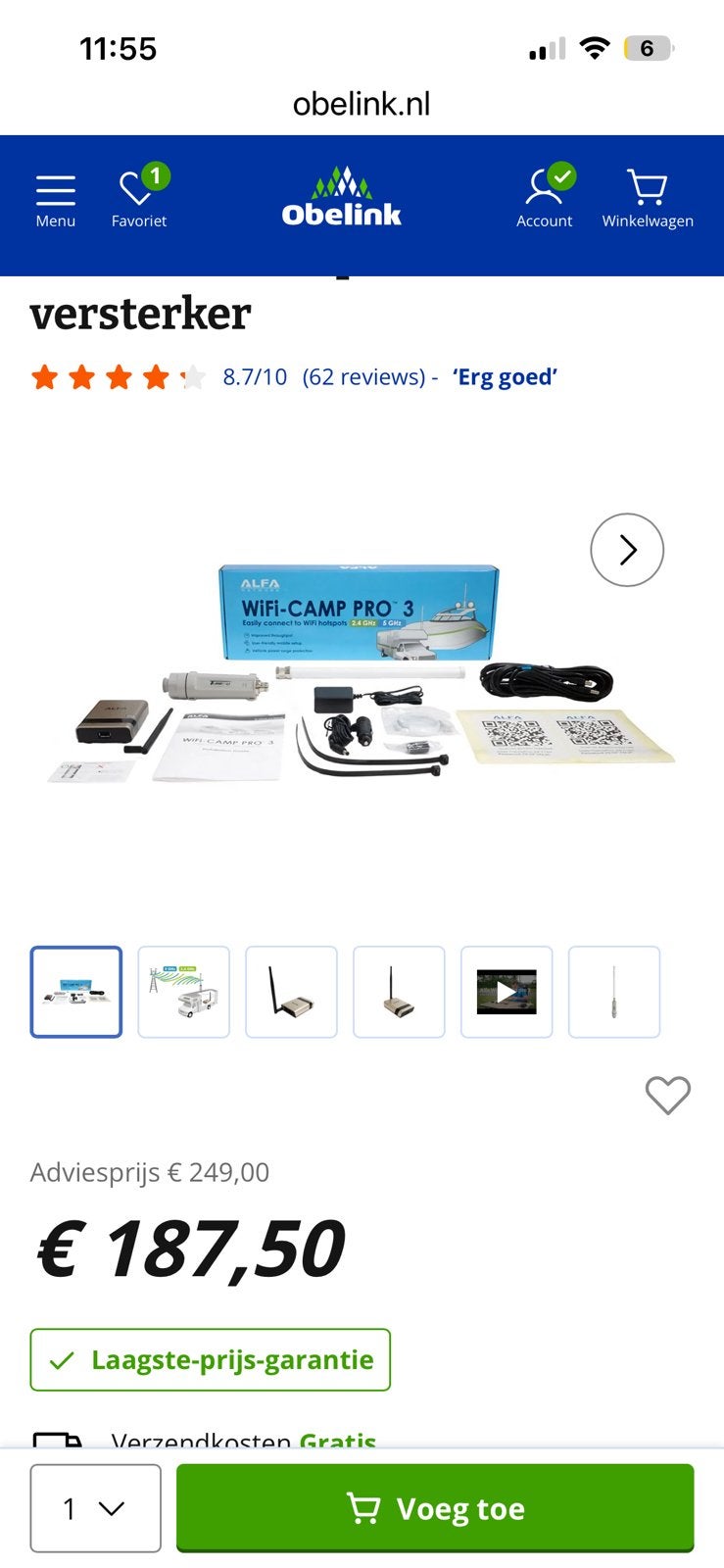Internet voor de caravan, Ophalen, Zo goed als nieuw, 14 inch, 4 GB of minder