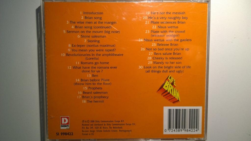 Monty Python - Life Of Brian, Cd's en Dvd's, Ophalen of Verzenden, Zo goed als nieuw