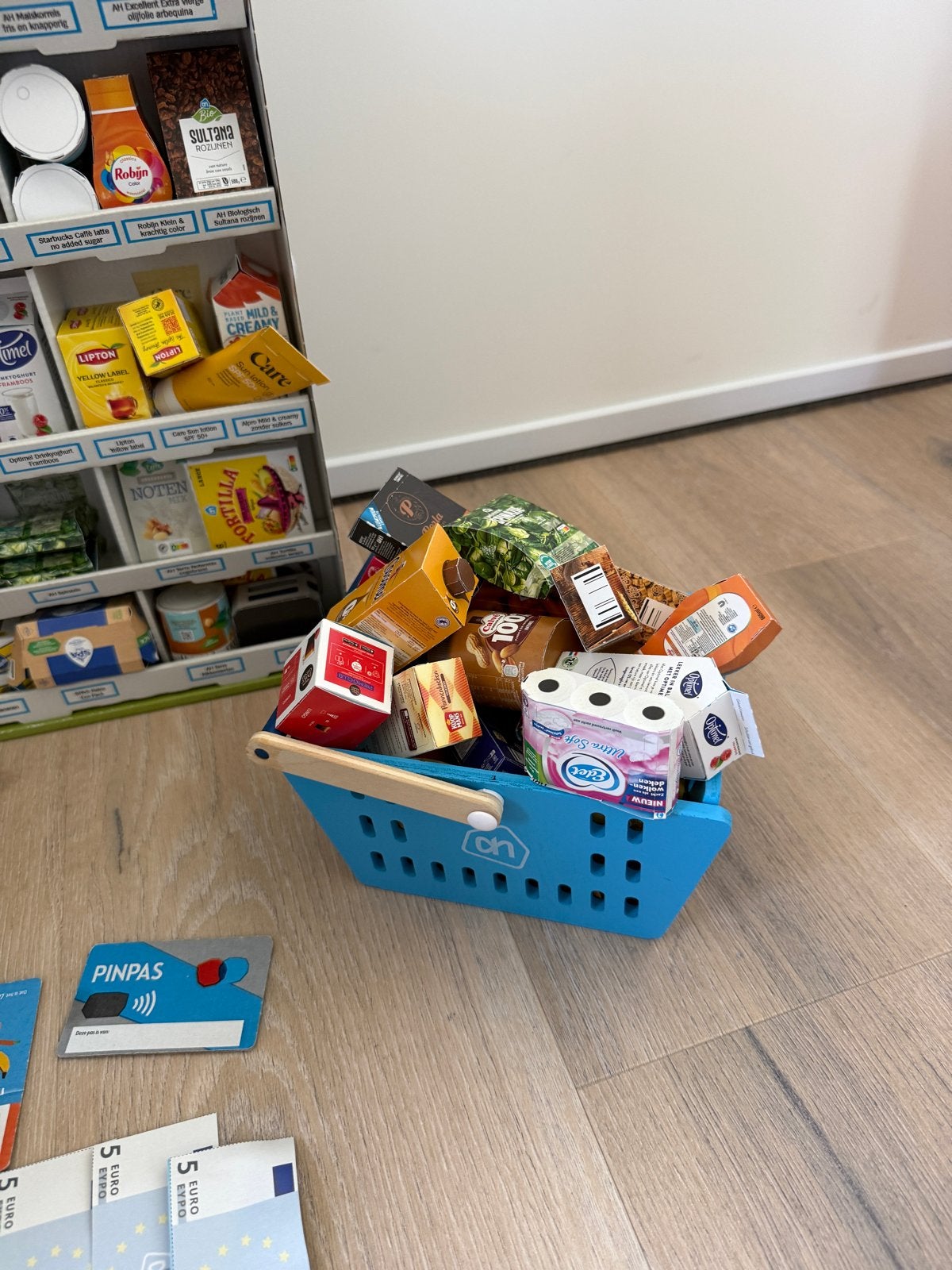 Albert Heijn Supermarkt Speelset met Boodschappen en Kassa, Ophalen, Zo goed als nieuw, Jongen of Meisje