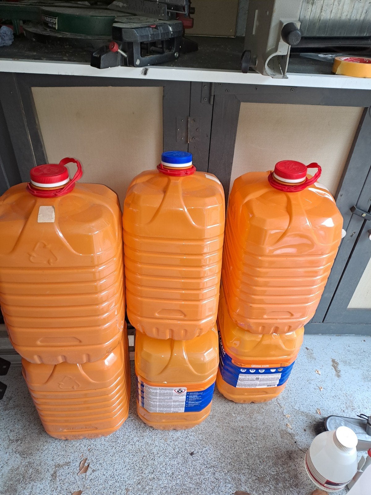6x jerrycans - 20 liter 15€ opslag van vloeistoffen, Ophalen, X, X, X
