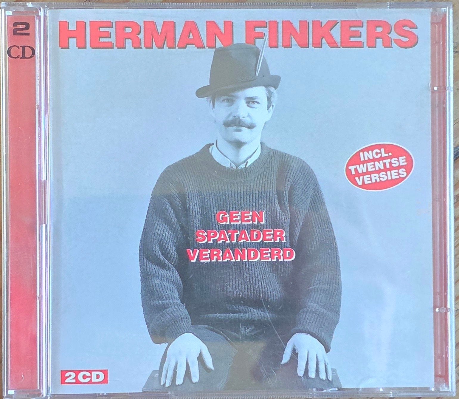 Herman Finkers - Geen Spatader Veranderd (2CD), Inclusief boekje, Overige genres, Ophalen of Verzenden, Zo goed als nieuw