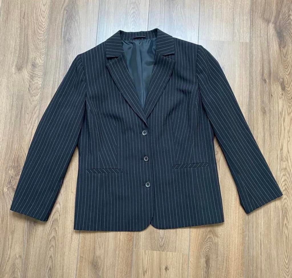 Colbert, Blazer / jasje, XL, zwart met streepjes wit,, Zwart, Maat 46/48 (XL) of groter, Ophalen of Verzenden, Zo goed als nieuw