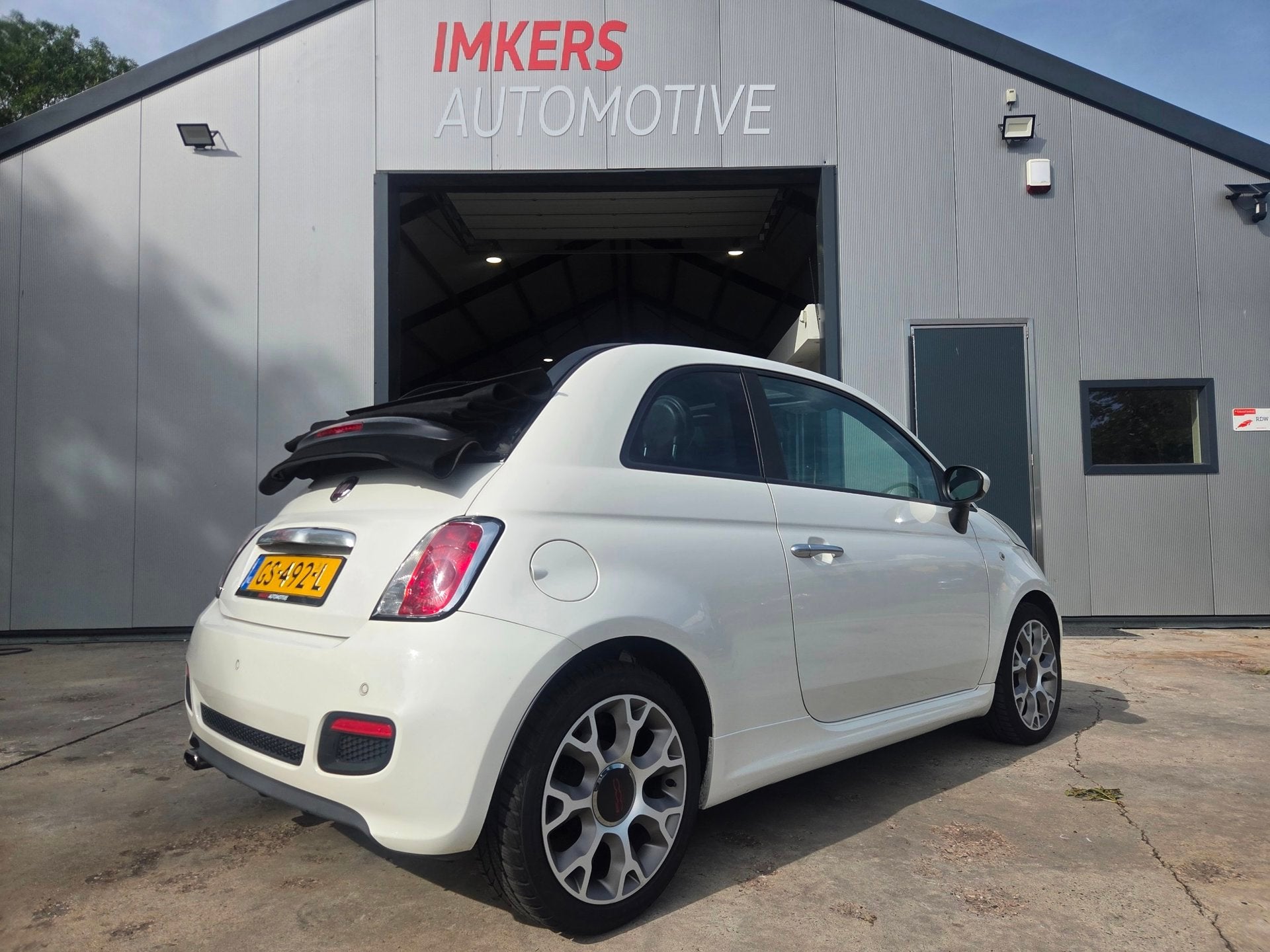 Fiat 500 C 0.9 TwinAir Turbo 500S Cabrio | Leer | Airco, Auto's, Gebruikt, Euro 6, Cabriolet, Leder en Stof