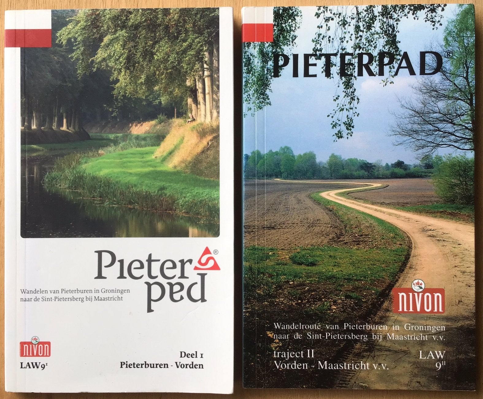 Pieterpad traject I en II van Nivon - NIEUW, Boeken, Overige merken, Fiets- of Wandelgids, Nieuw, Ophalen of Verzenden