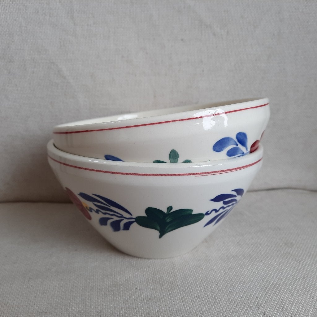 Royal Boch Boerenbontkom 13 cm - 2 stuks - gaaf -, Ophalen of Verzenden, Zo goed als nieuw, Porselein, Overige stijlen
