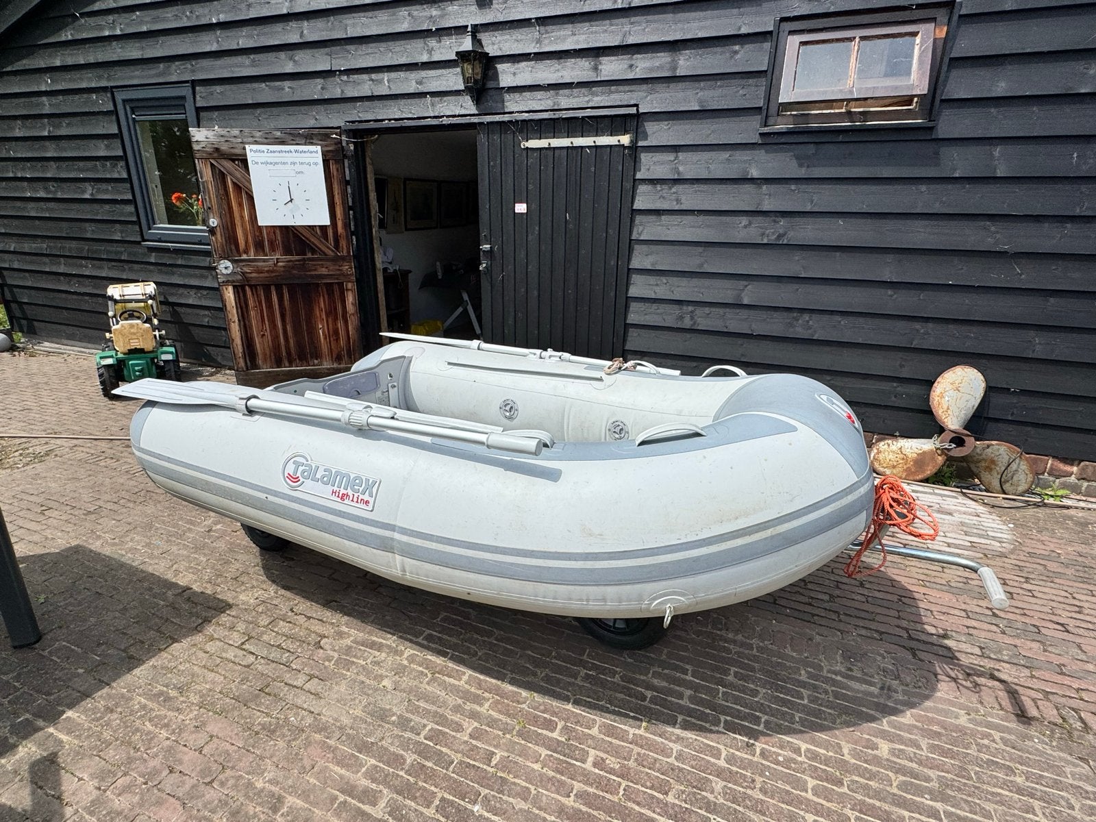Talamex Highline Xlight 230 compleet met trolly en motor, Airdeck, Gebruikt, 1 m, Elektrisch