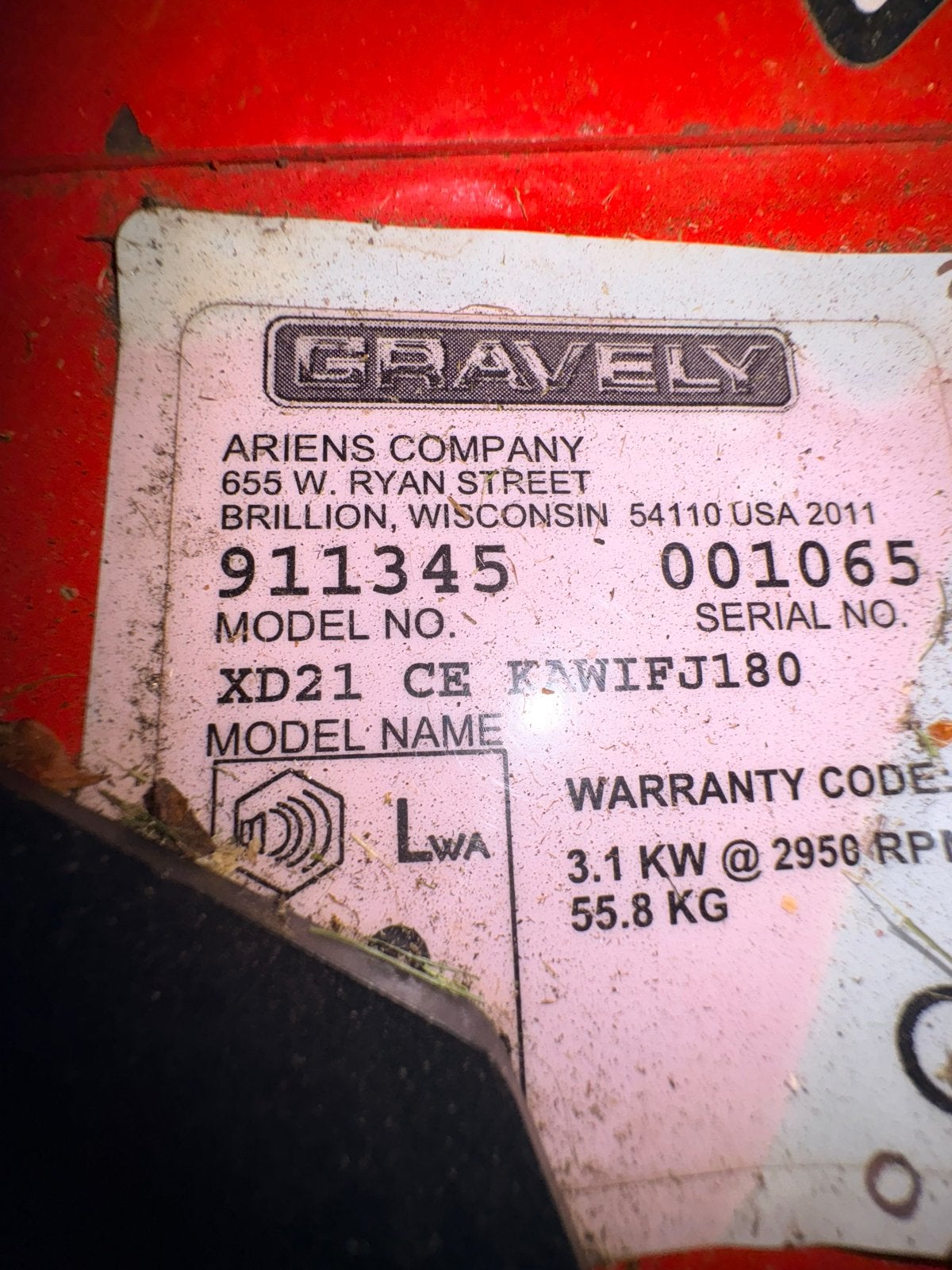 Gravely Pro 21XD Benzine Grasmaaier - Zware Kwaliteit, Ophalen, Cirkelmaaier, Gebruikt, Opvangbak