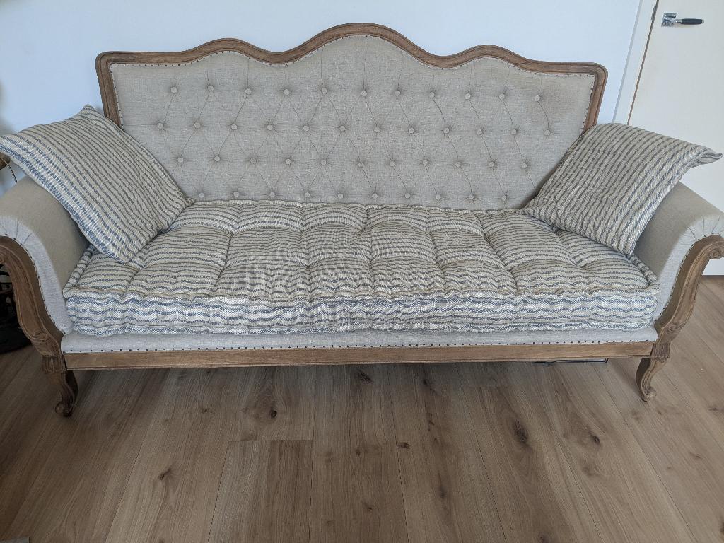 Bank van Loberon, Huis en Inrichting, Banken | Bankstellen, Ophalen, Minder dan 75 cm, 150 tot 200 cm, Driepersoons