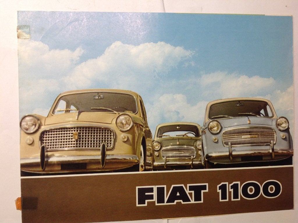 Fiat 1100 folder NL 8 blz 1959, Ophalen of Verzenden, Zo goed als nieuw, Overige merken