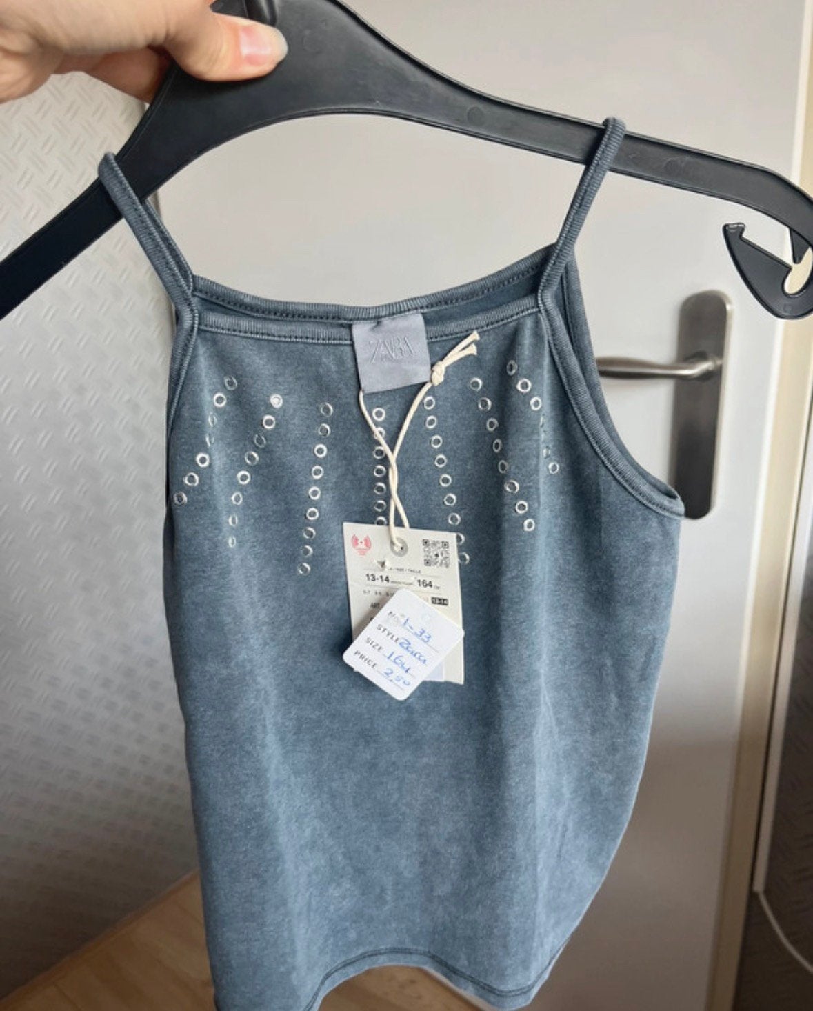 Zara top grijs 164, Kinderen en Baby's, Ophalen of Verzenden, Zo goed als nieuw