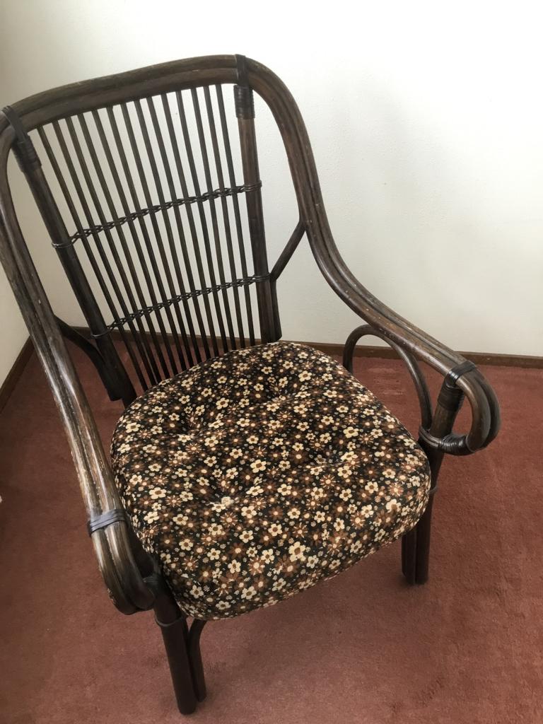 Vintage manou stoel, Ophalen, Overige materialen, Gebruikt, Bruin