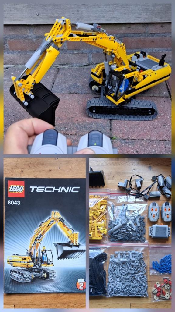 Lego technic Graafmachine Bestuurbaar 8043 Complete set, Kinderen en Baby's, Speelgoed | Duplo en Lego, Ophalen of Verzenden