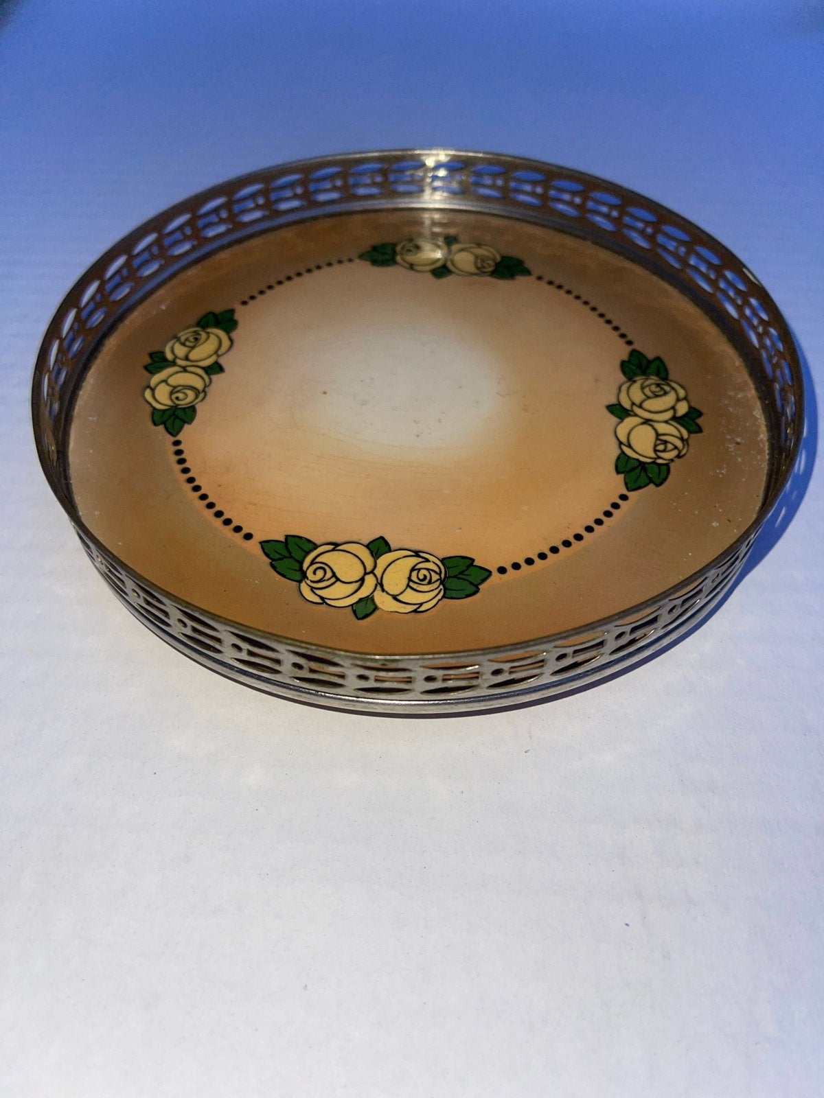 Vintage art deco onderzetter Chris vd Hoef Gebruder Mehner, Ophalen of Verzenden