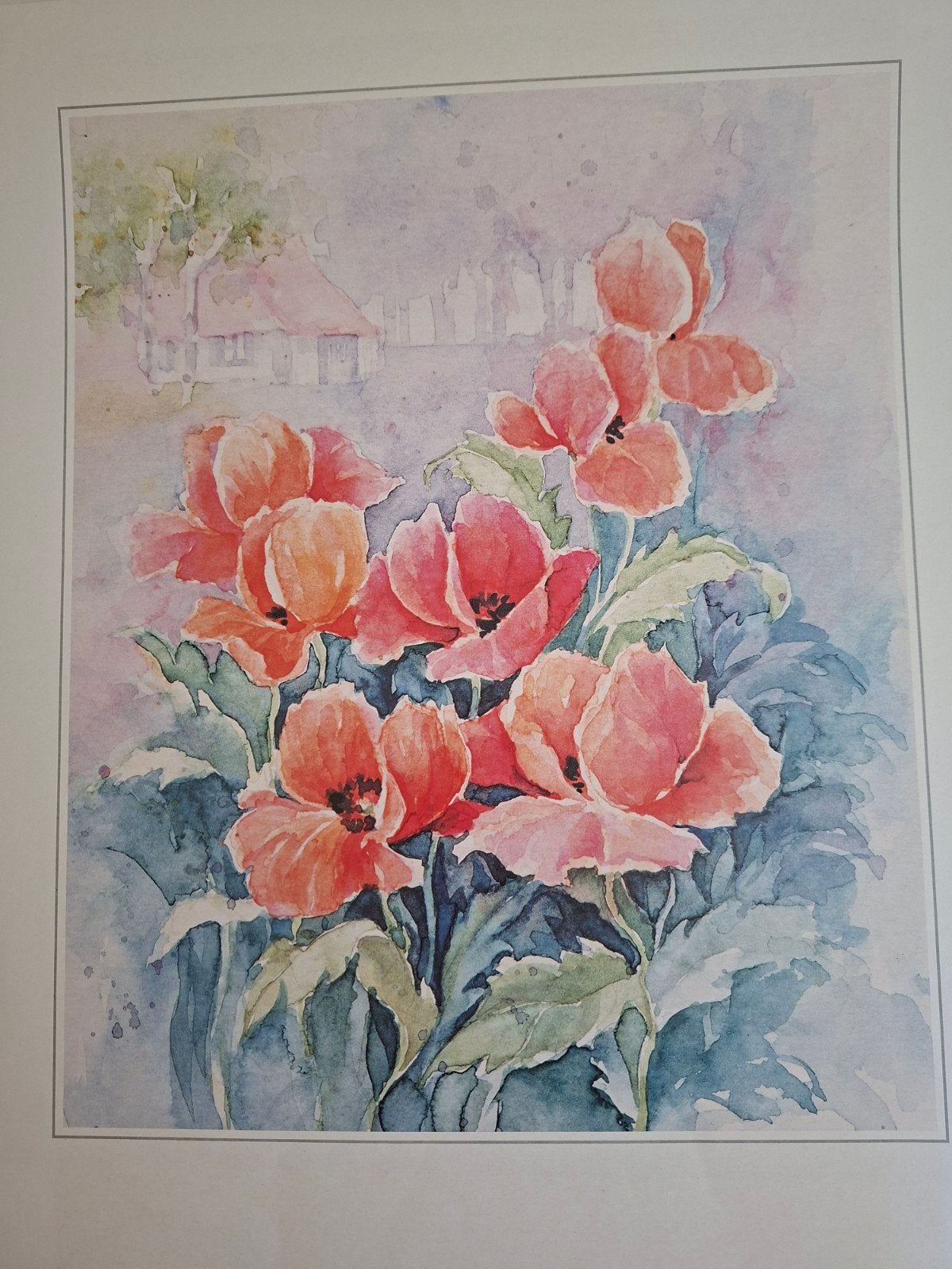 losse prent bloemen, Ophalen of Verzenden