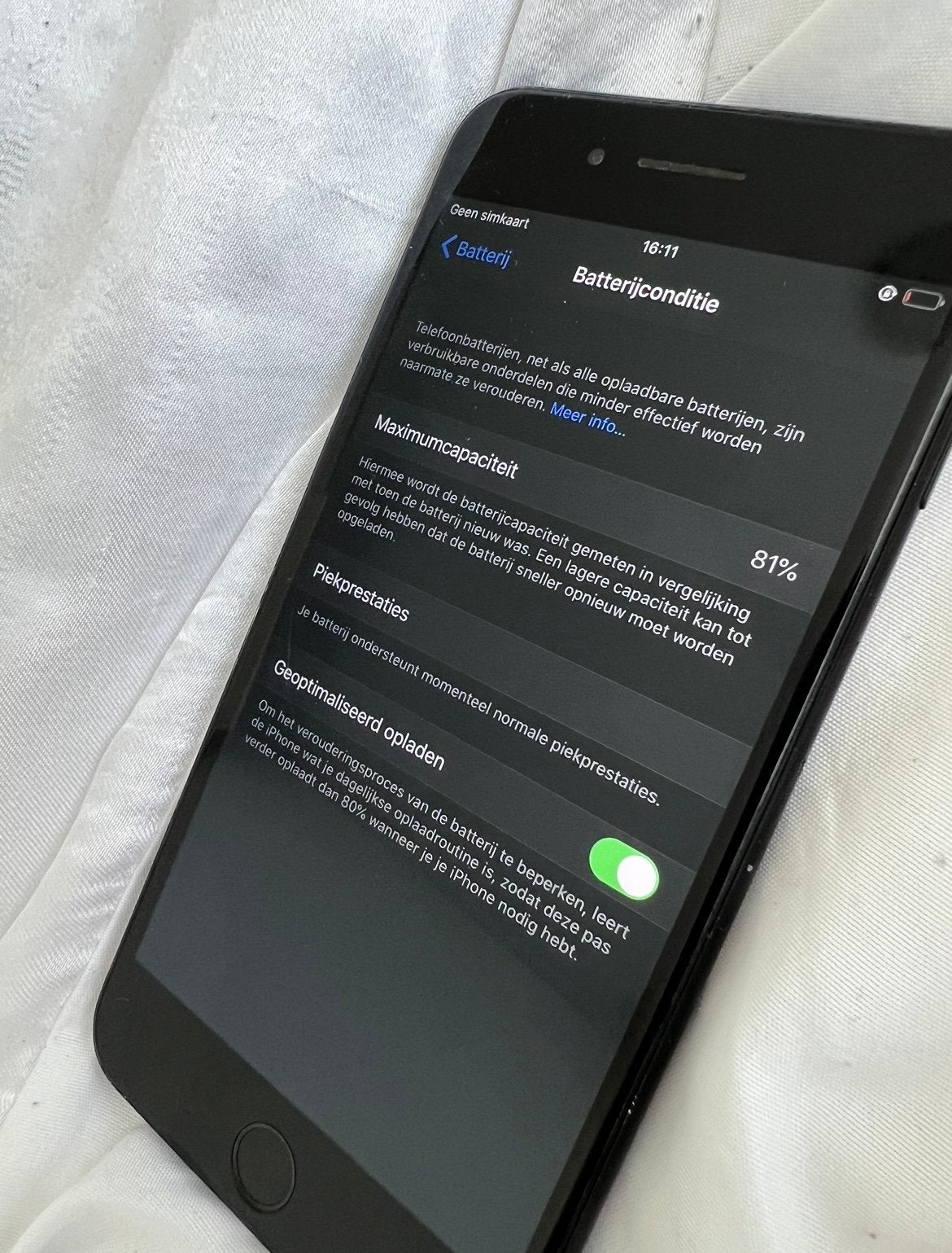 iPhone 7 128GB Zwart Goede staat, 81% batterij, Telecommunicatie, Mobiele telefoons | Apple iPhone, Ophalen, Zwart, Zonder simlock