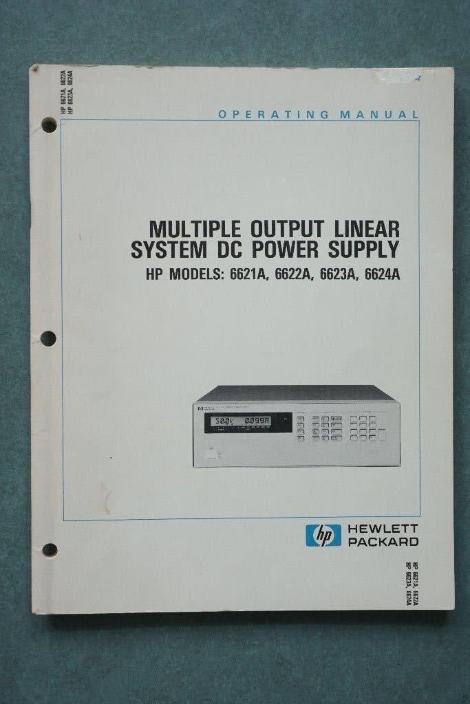 Hewlett Packard 6621A/6622A/6623A/6624A power supply manual, Doe-het-zelf en Verbouw, Meetapparatuur, Verzenden, Gebruikt, Elektriciteit
