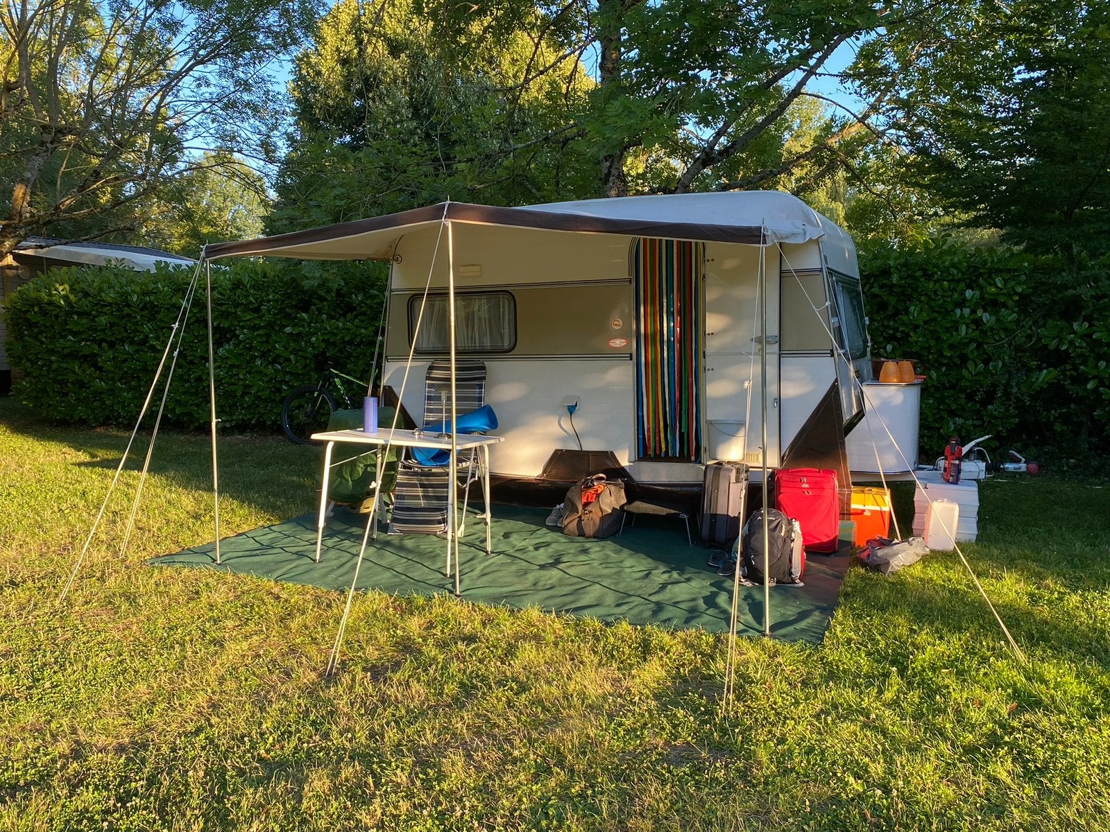 Kip Goldstream 365 Oldtimer Caravan (1973) voortent, luifel, Standaardzit, Kip, Tot en met 3, Particulier