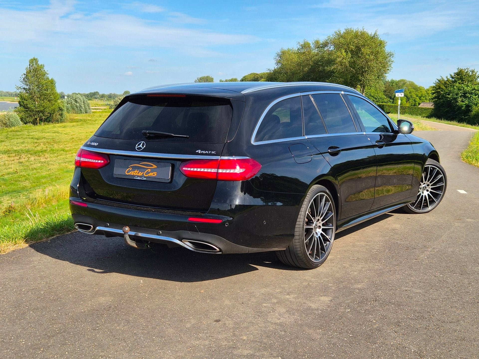Mercedes-Benz E-klasse Estate 400 4MATIC Prestige AMG-Pakket, Auto's, Mercedes-Benz, Automaat, Gebruikt, Zwart, Zwart