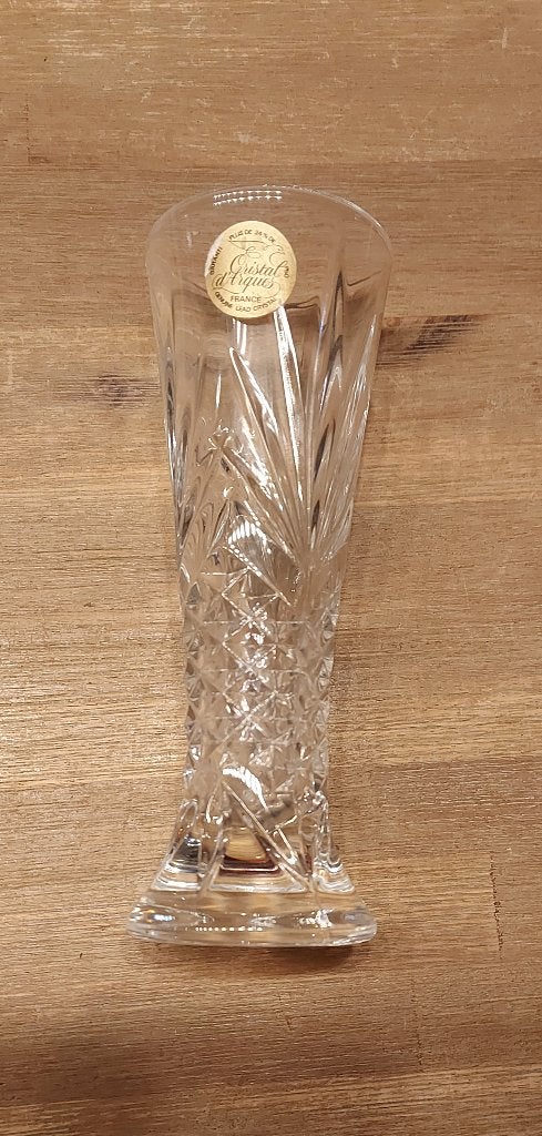 Loodkristal 24% Cristal d”Arques (Frankrijk) vaasje, Antiek en Kunst, Ophalen of Verzenden