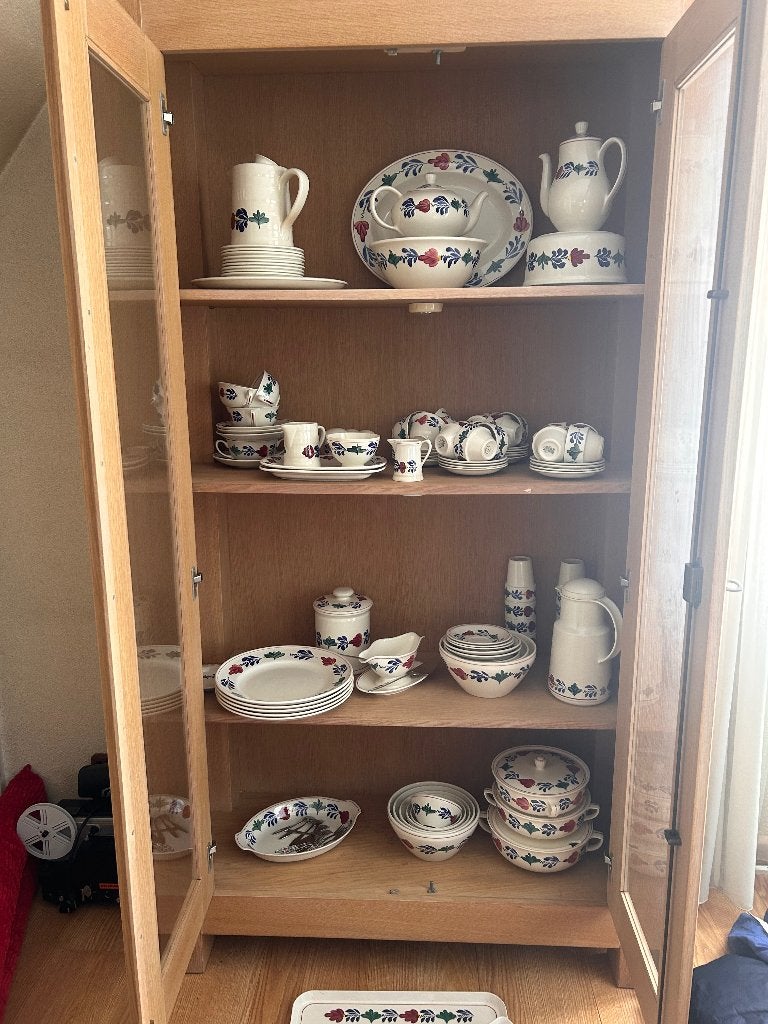 Compleet Boerenbont servies, Ophalen, Zo goed als nieuw, Aardewerk, Landelijk/Boerenbont