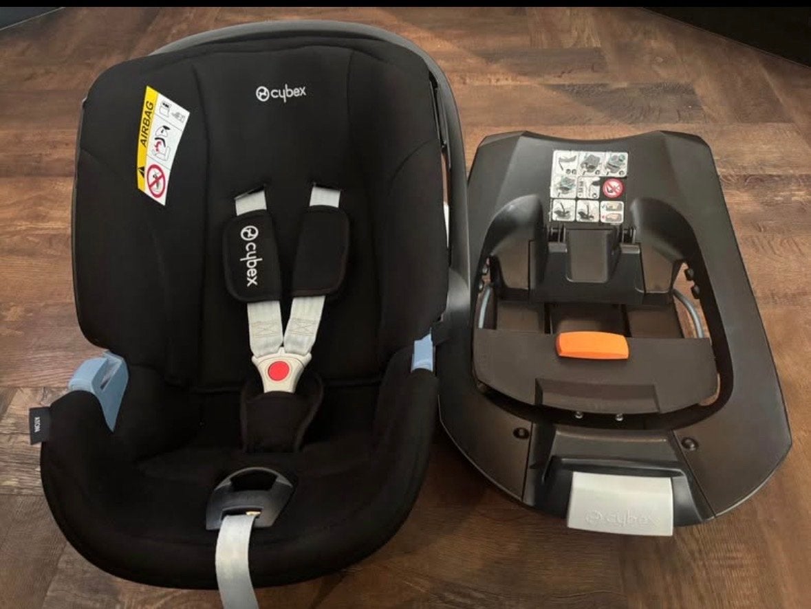 Cybex Aton & Aton Base, Zijbescherming, Zo goed als nieuw, Isofix, 0 t/m 13 kg