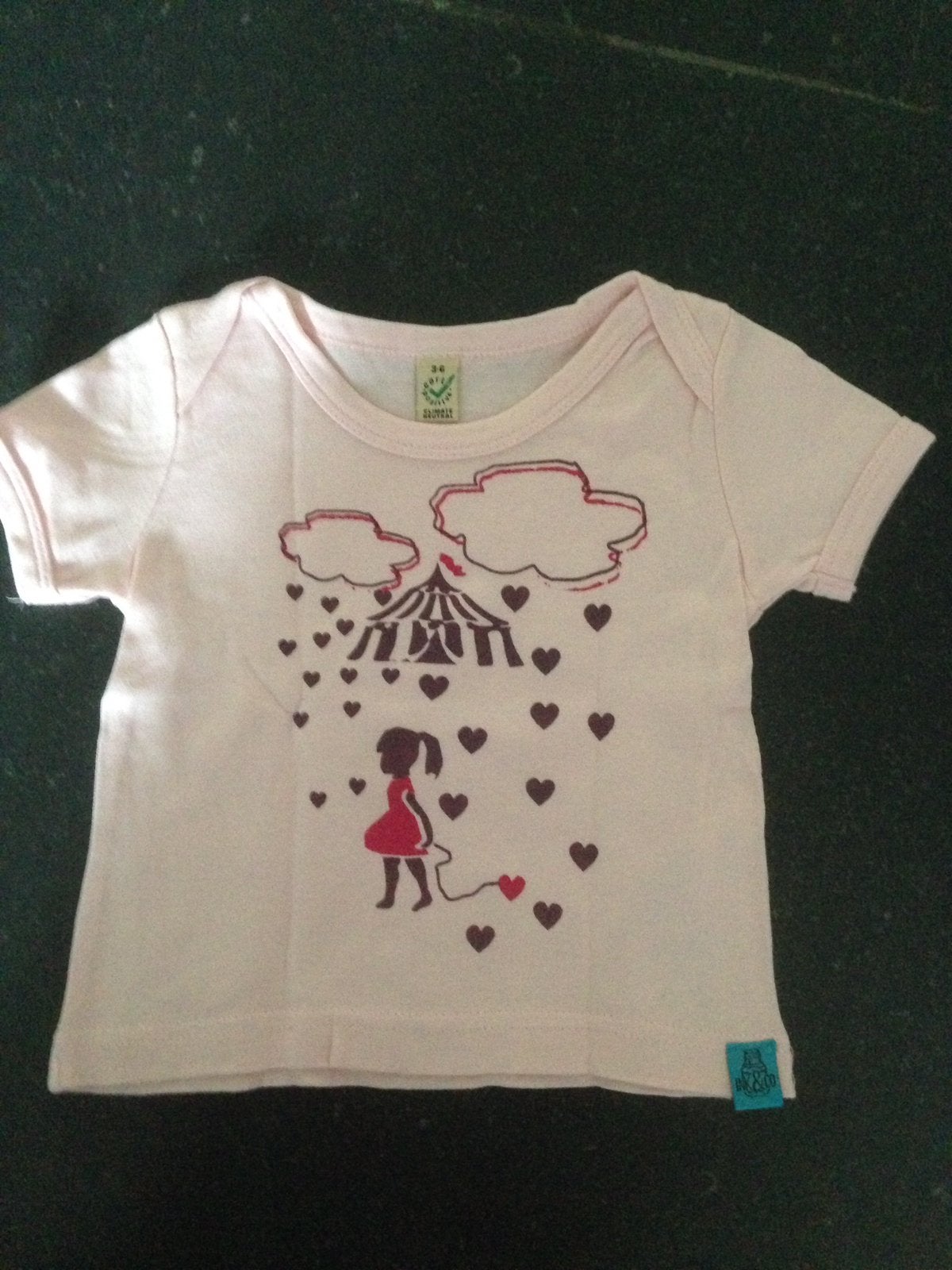 NIEUW Meisjes shirtje / shirt roze van Ink & Co mt 68, Kinderen en Baby's, Babykleding | Maat 68, Ophalen of Verzenden, Nieuw