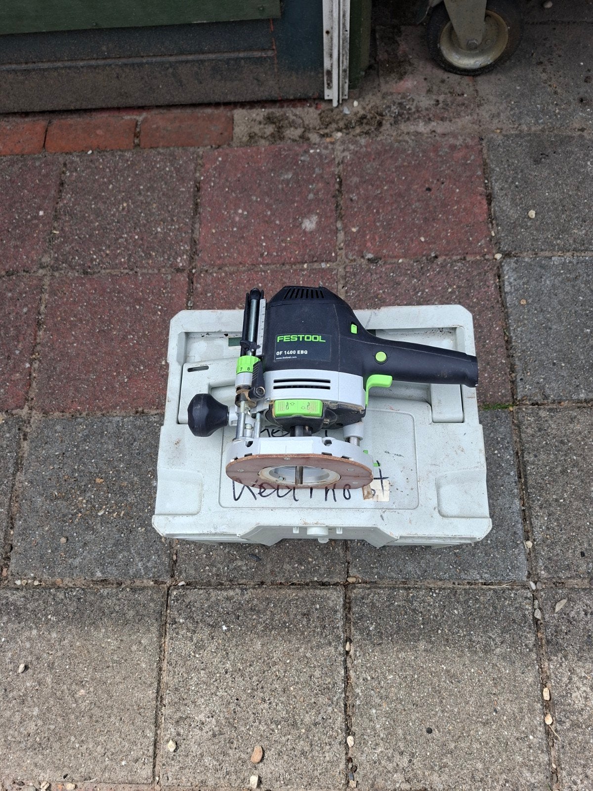 Festool OF 1400 EQ bovenfrees met koffer, Ophalen, Gebruikt, Bovenfrees, Festool