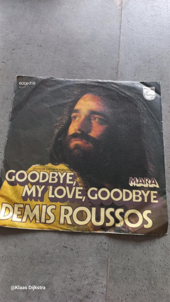 Demis Roussos - Goodbye, My Love, Goodbye, Cd's en Dvd's, Originele persing, Ophalen of Verzenden, Gebruikt, 7 inch