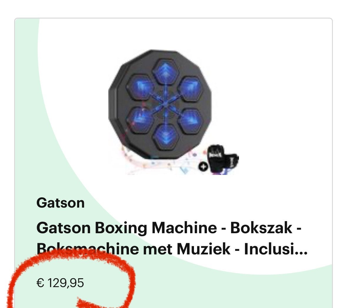 Gatson Boxing Machine, Ophalen of Verzenden, Zo goed als nieuw