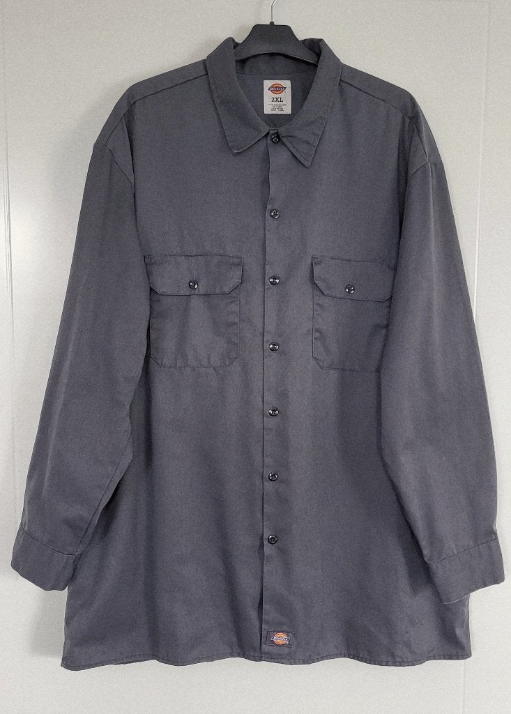 Dickies Werkhemd Lange Mouw Grijs - Maat 2XL, Kleding | Heren, Overhemd, Verzenden, Dickies, Grijs