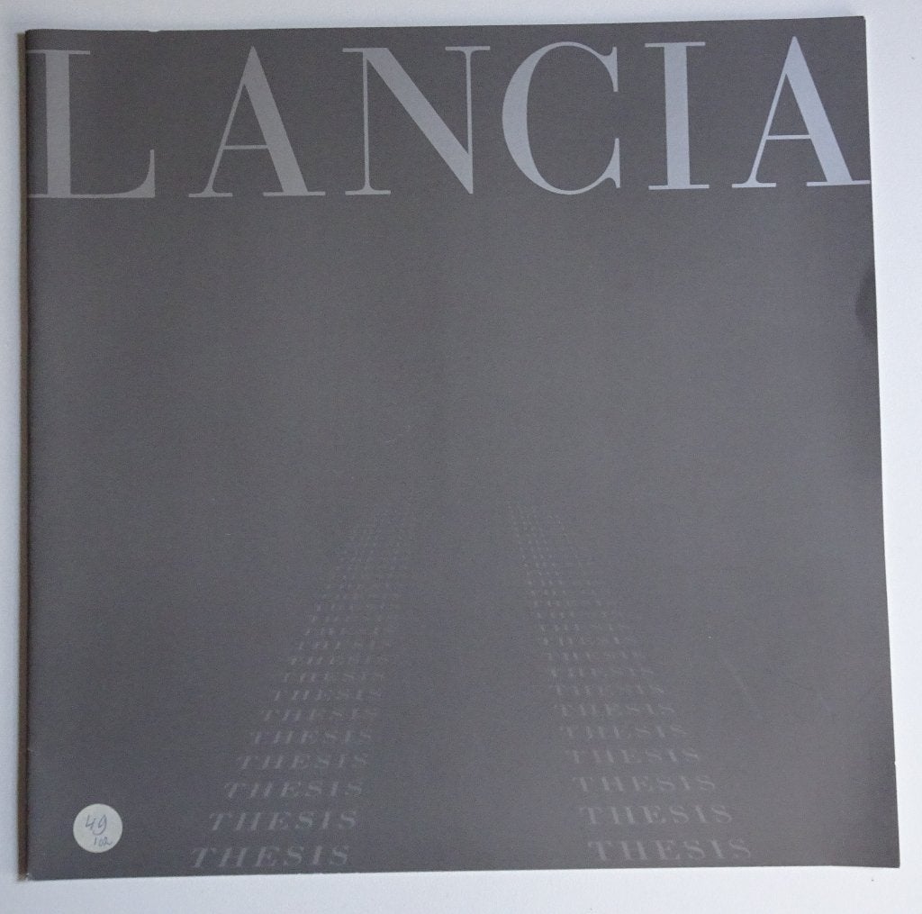 Lancia Thesis brochure - i.z.g.st., Algemeen, Ophalen of Verzenden, Zo goed als nieuw, Lancia