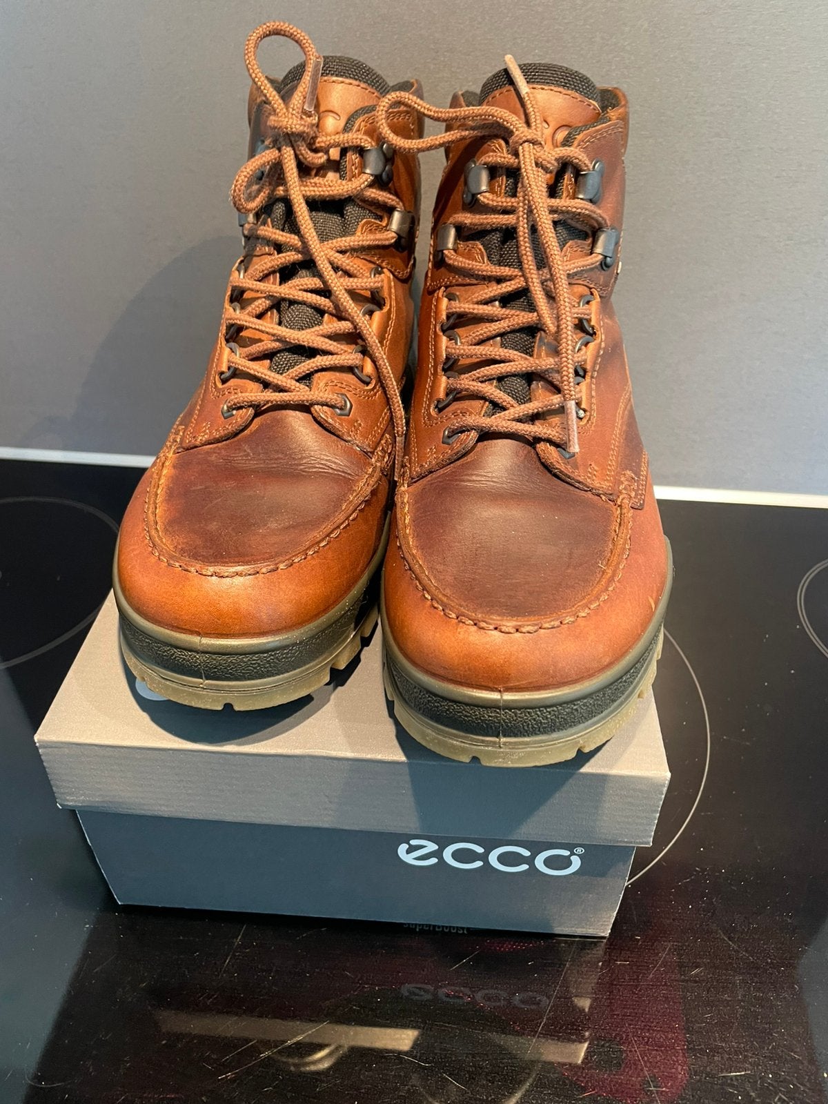 Ecco Track 25 hoge herenschoen maat 44, Kleding | Heren, Schoenen, Bruin, Ophalen of Verzenden, Zo goed als nieuw, Wandelschoenen of Bergschoenen