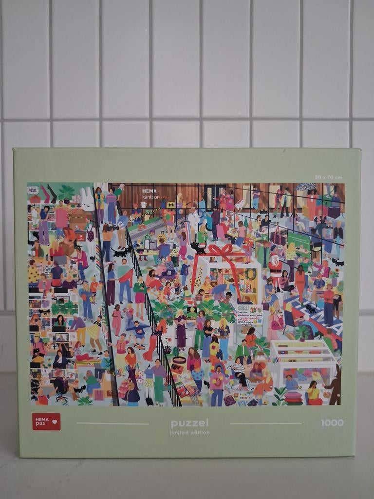 Hema legpuzzel | 1000 stukjes | Compleet, Hobby en Vrije tijd, Denksport en Puzzels, Ophalen of Verzenden, 500 t/m 1500 stukjes