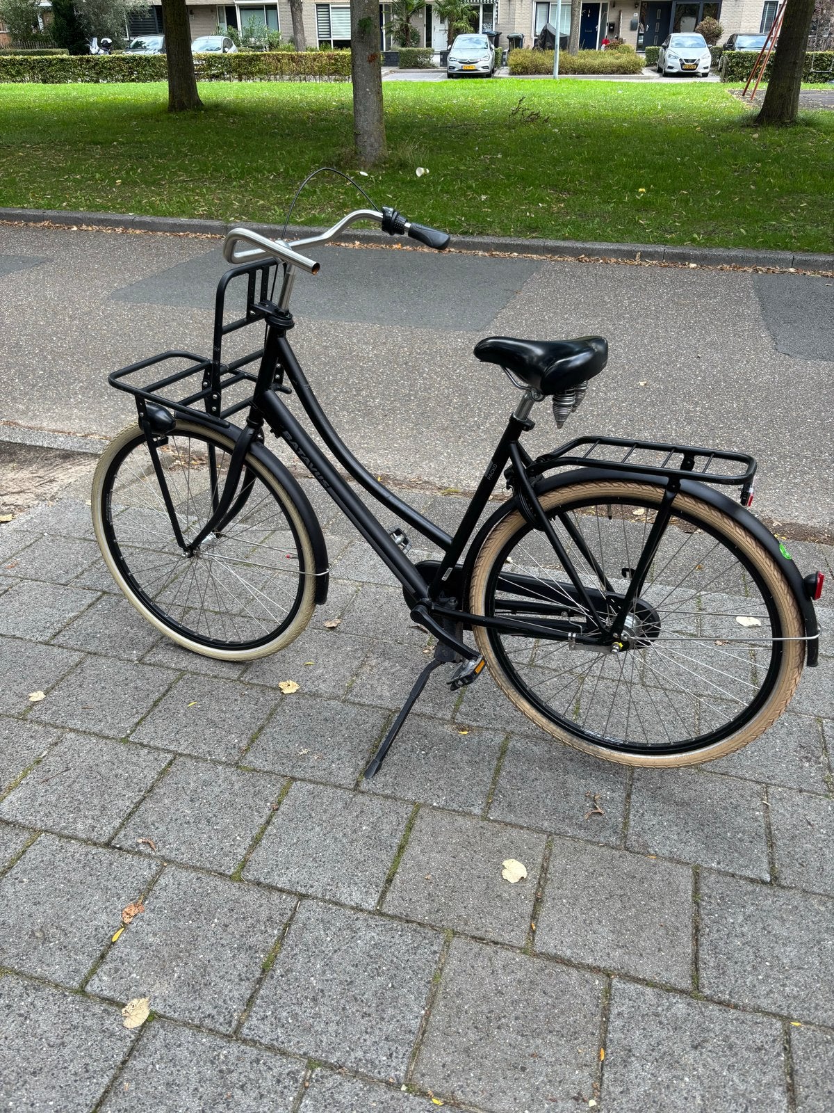 Batavus PACKD Start 3 - Zwarte Transportfiets, Versnellingen, Batavus, Ophalen of Verzenden, 53 tot 56 cm
