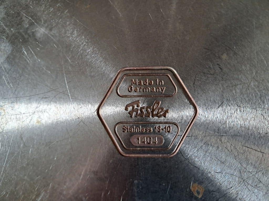 Fissler pannenset geschikt voor gas, Ophalen, Gebruikt, Rvs, Pannenset