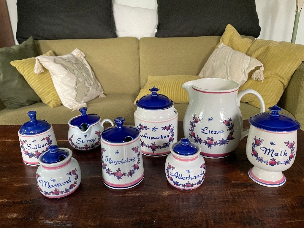 Zenith servies voorraad potjes, liter kan, borden, Ophalen of Verzenden