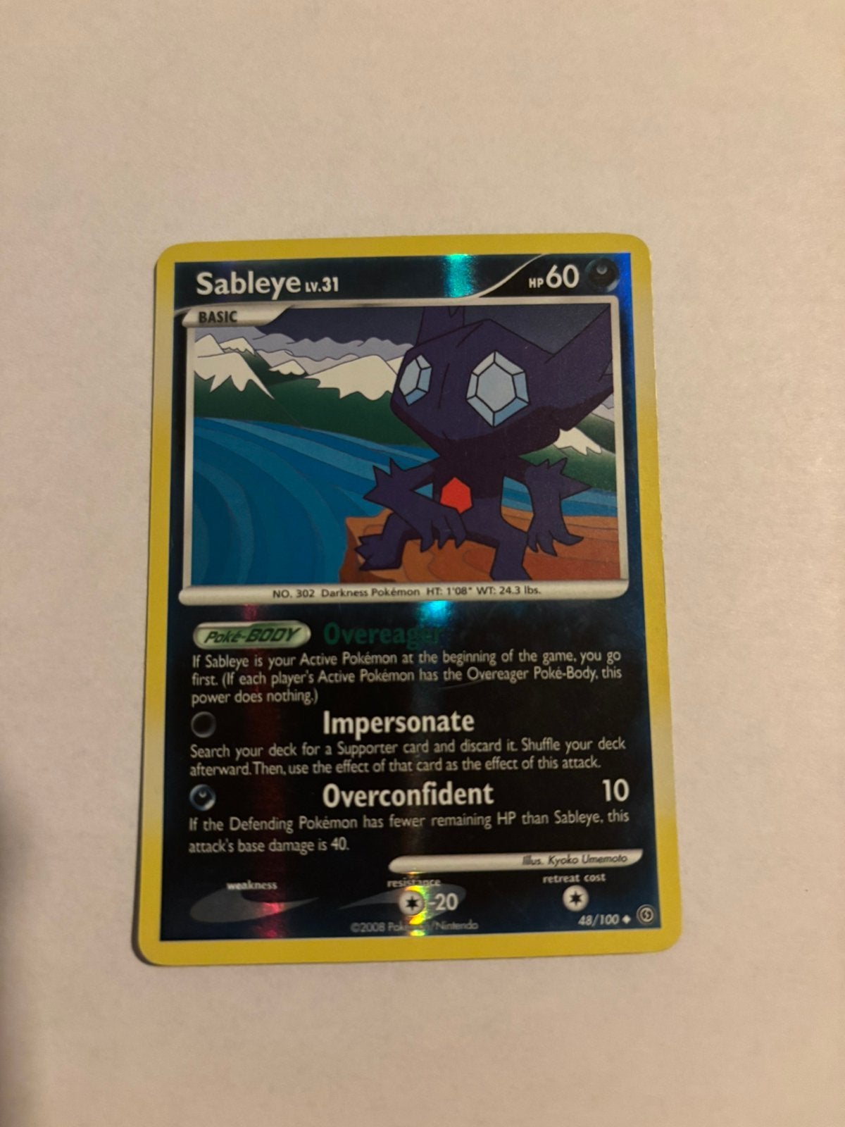 Sableye 48/100, Ophalen of Verzenden