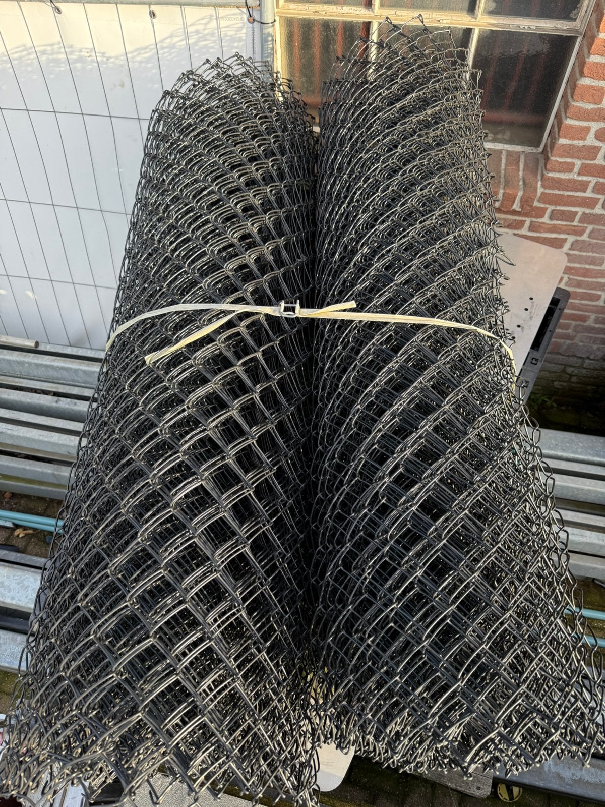 2x 25m rollen hekwerk gaas zwart, Tuin en Terras, Ophalen, Zo goed als nieuw, Minder dan 10 meter