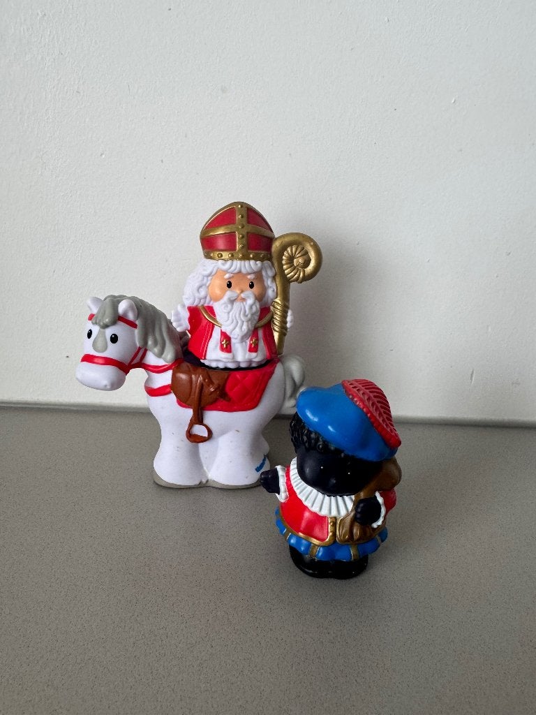 Fisher Price, Little People, Sinterklaas en Piet, Ophalen of Verzenden, Zo goed als nieuw, Speelset