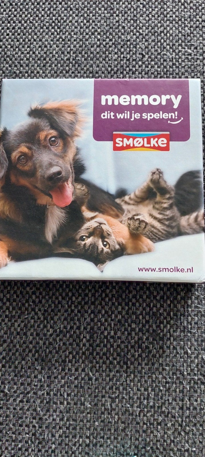 Smølke Memory spel met schattige dierenafbeeldingen, Een of twee spelers, Ophalen of Verzenden, Zo goed als nieuw, Smølke